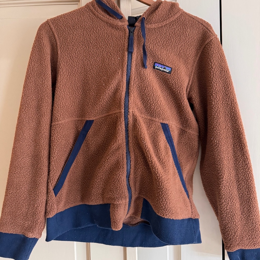 Patagonia Shearling Hoody Sweater Jacket